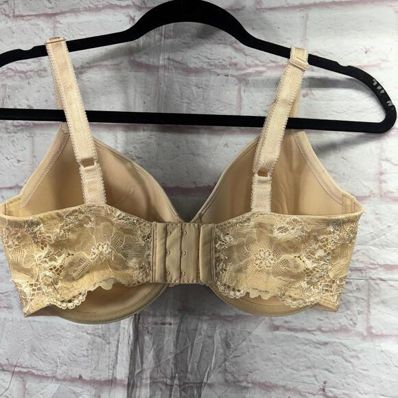 Wacoal Beige Lace Underwire Bra Size 34DDD - Picture 4 of 7